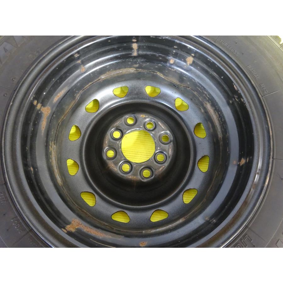 [ブリヂストン ] 165R14 14x5J  4穴 100/114.3PCD★中古 タイヤ鉄ホイールセット 4本 スタッドレス 【送料無料】AOM-K2143★青森の画像