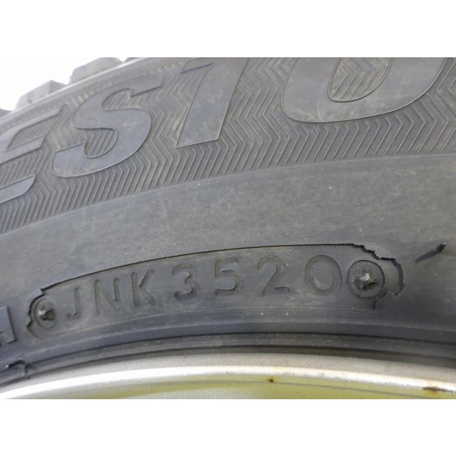 [ブリヂストン ] 165R14 14x5J  4穴 100/114.3PCD★中古 タイヤ鉄ホイールセット 4本 スタッドレス 【送料無料】AOM-K2143★青森の画像