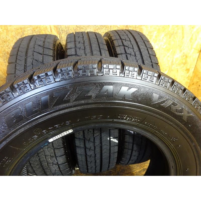 【青森発】145/80R13 75Q★7.5-8分山 BRIDGESTON VRX 2019年製 4本 中古 スタッドレス【送料無料】AOM ...