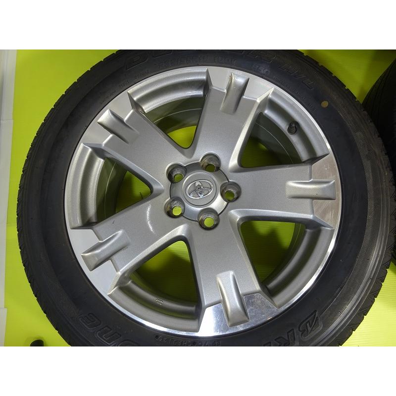 【青森】235/55R18 18X7.5J +39 5穴 PCD114.3【トヨタ-純正】中古 ホイールセット 2020年 4本 【送料無料】AOM-S0191｜sunpowerworldgarage｜03