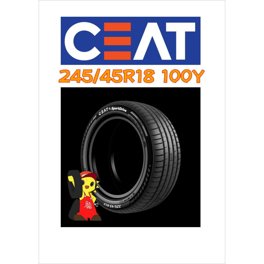 数量限定【福島発】245/45R18 100Y★新品 チアット Sport Drive  2022年製 4本価格 ノーマル【送料無料】FUK-CE0042★夏