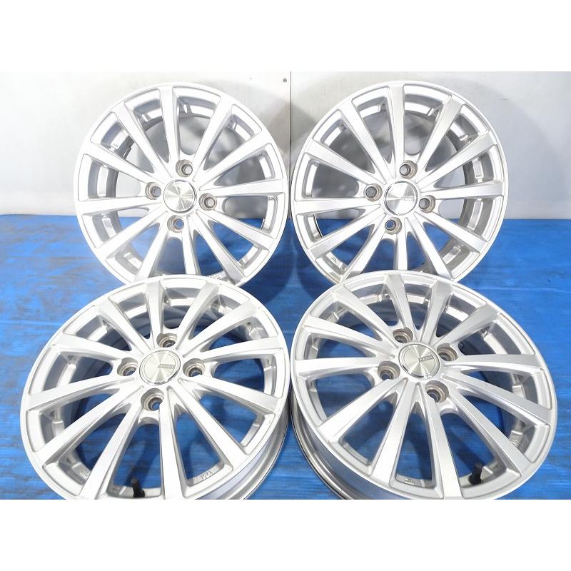 FANG★14x4.5J +45 4穴100 アルミホイール 4本 セツト 中古 社外 Fang ホイール アルミ 14インチ 4.5J 4穴 4本 100