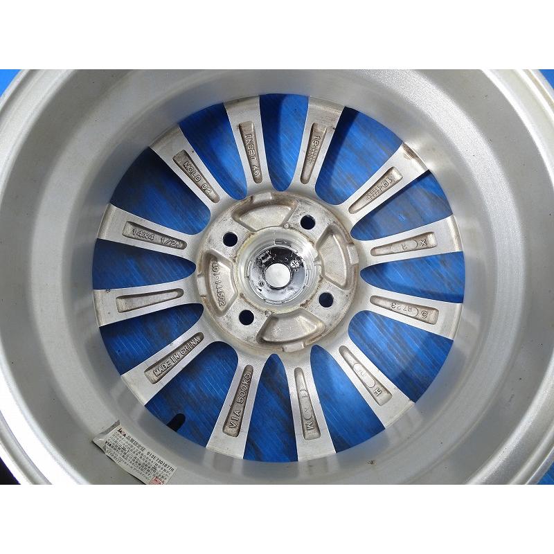 ◇WEZEN◇14x4.5J +45 4穴 100 中古 アルミホイール 4本【福島発