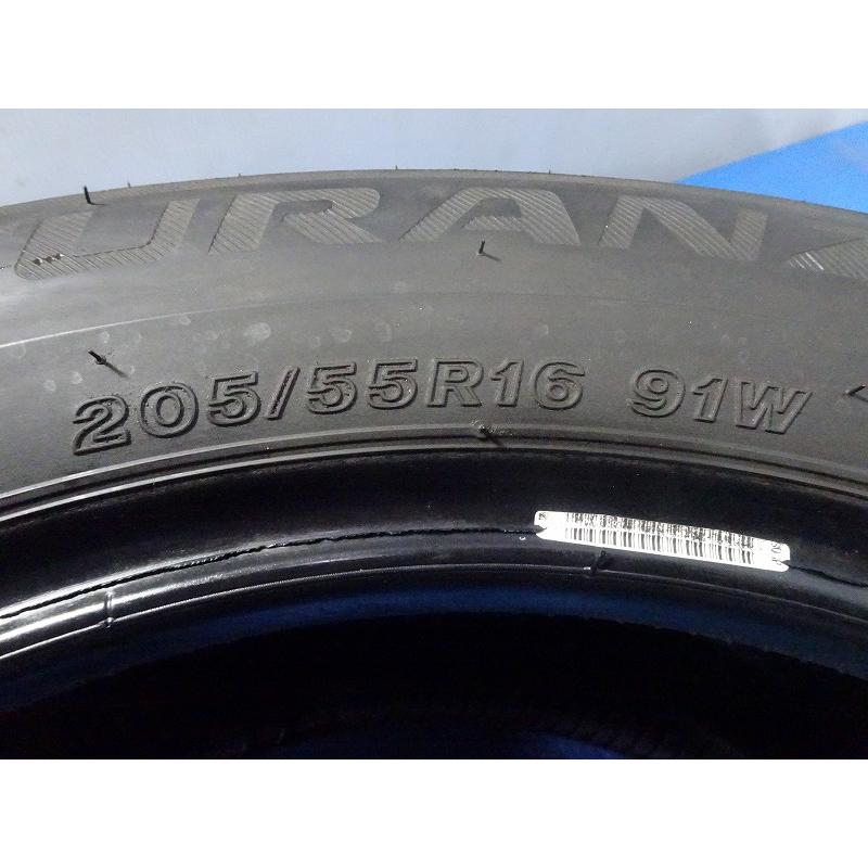 ブリヂストン TURANZA T001 205/55R16 91W★8分山 2020年製 4本価格 ノーマル【福島発 送料無料】FUK-D13889★夏｜sunpowerworldgarage｜08