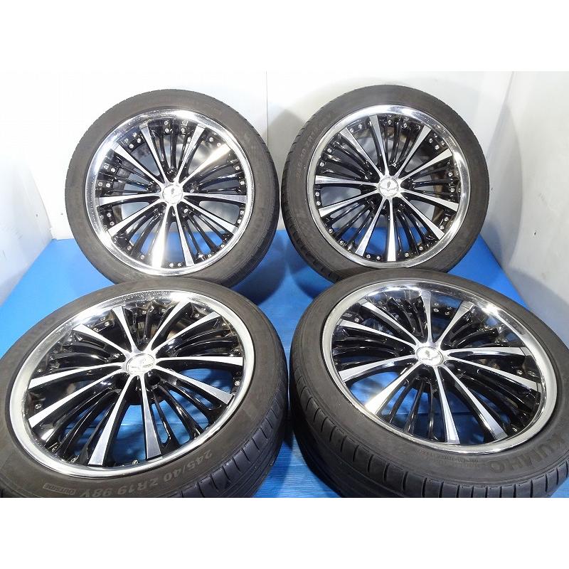 エクスタ 【BLACK FLEET V350(RAYS)】245/40R19 19x8J +45 5穴 114.3 4 