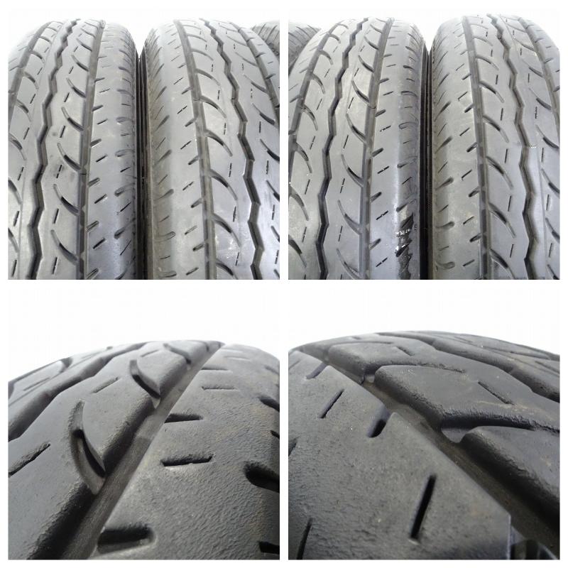 ★鉄★145/80R12 12x3.50B +34 4穴 100 中古タイヤ ホイールセット 4本 ノーマル【福島発 送料無料】FUK-E14004★夏｜sunpowerworldgarage｜08