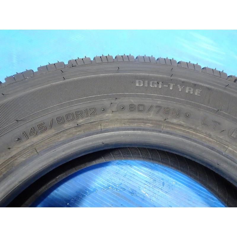 ダンロップ ENASAVE VAN01 145/80R12 80/78N LT 145R12 6PR★8.5分山 2022年 2本 中古 ノーマル FUK-E14034【福島発 送料無料】｜sunpowerworldgarage｜07