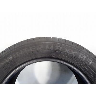 ダンロップ WINTER MAXX WM03 205/55R16 91Q★8分山 2021年製 2本価格 スタッドレス【福島発 送料無料】FUK-E14582★冬の画像