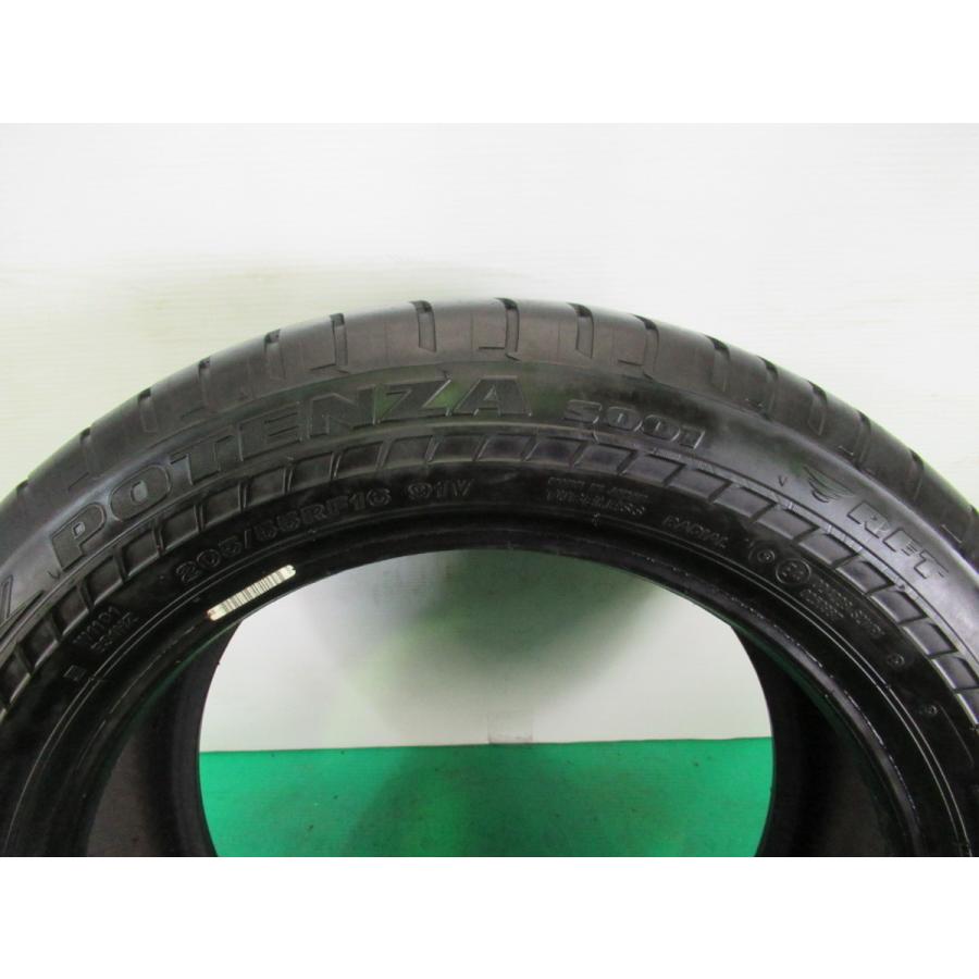 【宮城発】205/55RF16 91V★9分山 ブリヂストン POTENZA S001 RFT 2018年製 4本 ノーマル【送料無料】MYG1361★ MYG1361サンパワー