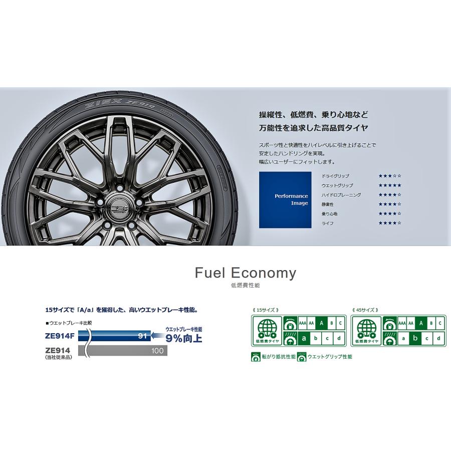 ZIEX 235/40R18 95W ファルケン ZE914F 2022年製 新品・未使用品 4本