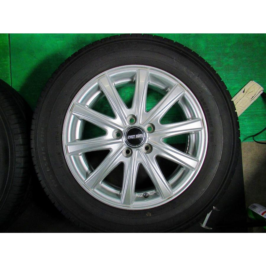 宮城発】195/65R15 15x6J +45 5穴 PCD100☆SPORT BUOTA☆ 中古タイヤ