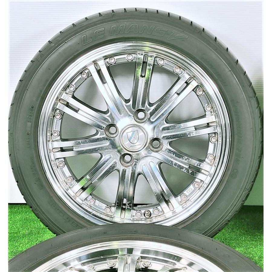 ☆ダンロップ LEMANS V☆ 165/55R15 15x4.5J +43 4穴 PCD100 中古 