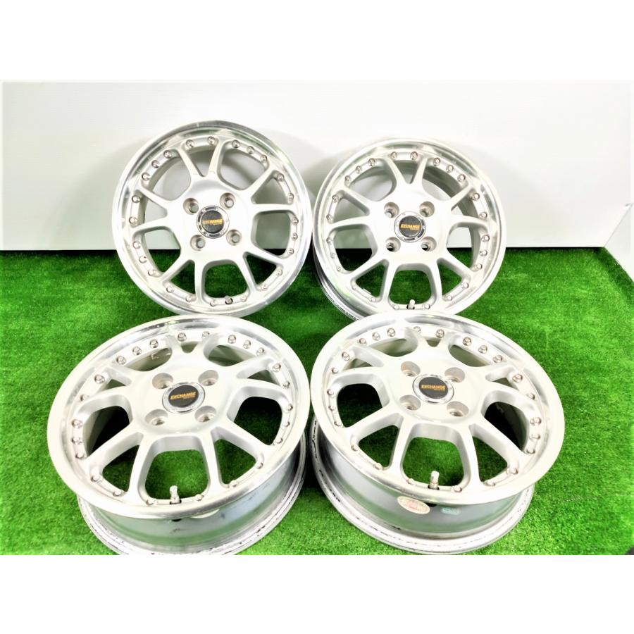 ◇EXCHANGE◇14x5J +43 4穴 100 中古 アルミホイール 4本【宮城発 送料 
