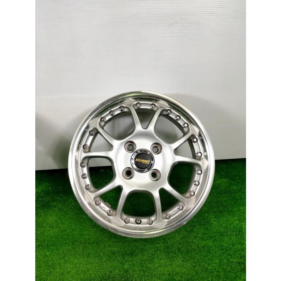 ◇EXCHANGE◇14x5J +43 4穴 100 中古 アルミホイール 4本【宮城発 送料 