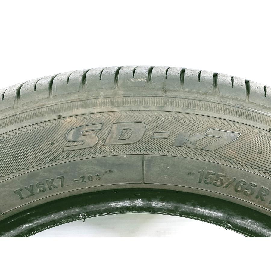 トーヨー SD-k7 155/65R14 75S★8分山 2021年 1本 ノーマル【宮城発 送料無料】MYG-B11717｜sunpowerworldgarage｜05