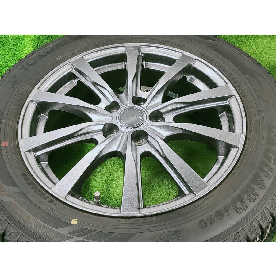 【YOKOHAMA IG60】195/65R16 16x6.5J +48 5穴 PCD100 中古タイヤホイールセット　4本 スタッドレス 【宮城発 送料無料】MYG-B12188｜sunpowerworldgarage｜04