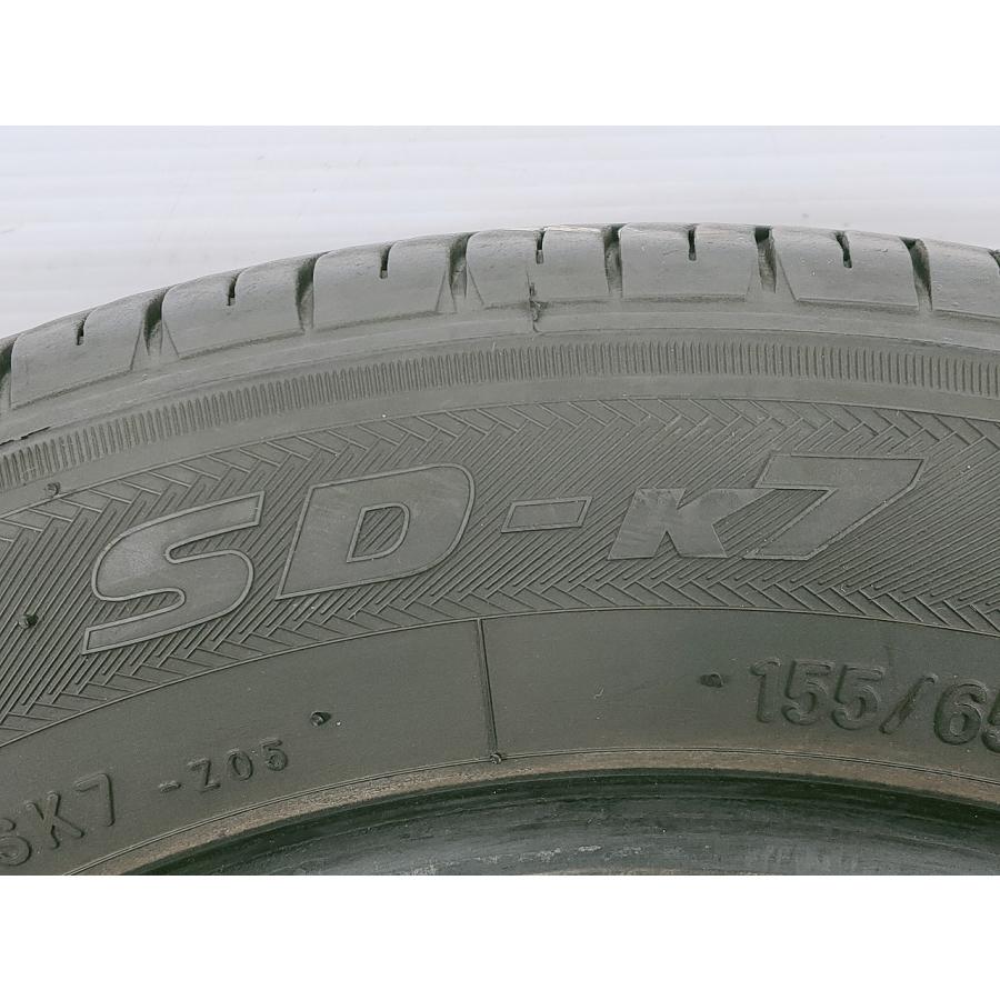 トーヨー SD-k7 155/65R14 75S★8分山 2021年 1本 ノーマル【宮城発 送料無料】MYG-B12292｜sunpowerworldgarage｜04