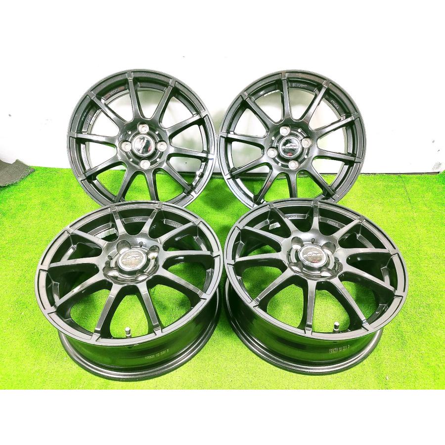 ◇SCHNEIDER◇15x5.5J +45 4穴 100中古 アルミホイール 4本 【宮城発 