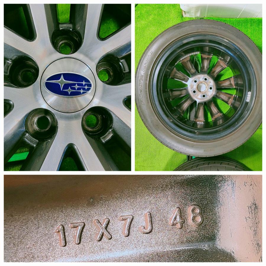 Playz 【スバル純正】215/50R17 2022年製 17x7J +48 5穴 PCD100 中古 