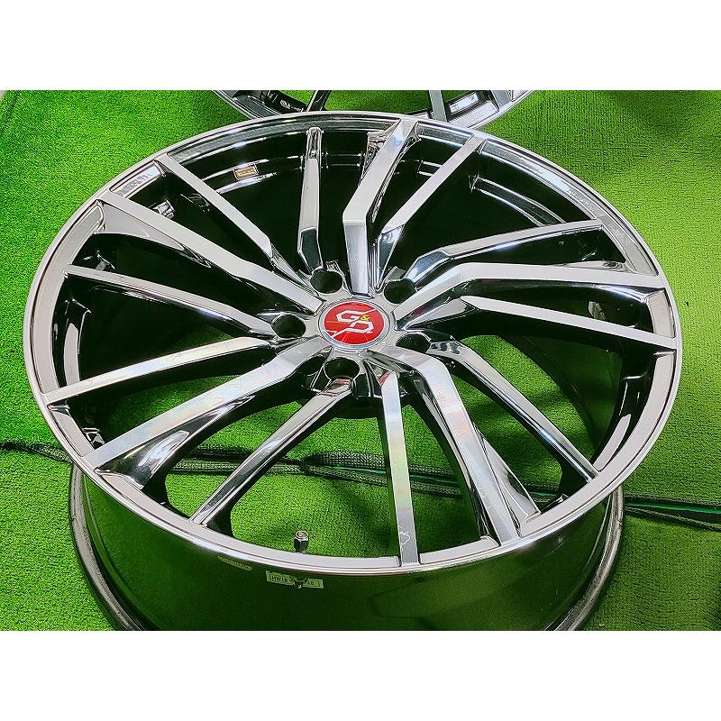 ◆G\u0026D GRAPPA\u0026DOLCHE◆20x8.5J +48 5穴 PCD114.3 中古 アルミホイール 4本【宮城発 送料無料】MYG-B16059の画像