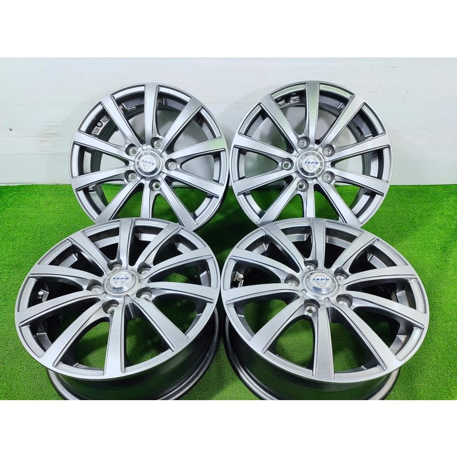 ◇zack◇15x6J +53 5穴 114.3 中古 アルミホイール 4本【宮城発 送料