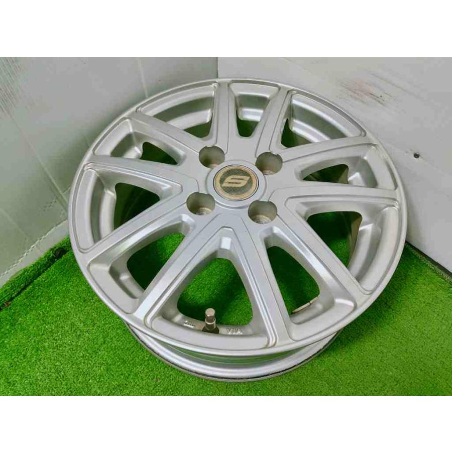 ◆S◆14x5.5J +38 4穴 100 中古 アルミホイール 4本【宮城発 送料無料】MYG-C16889の画像