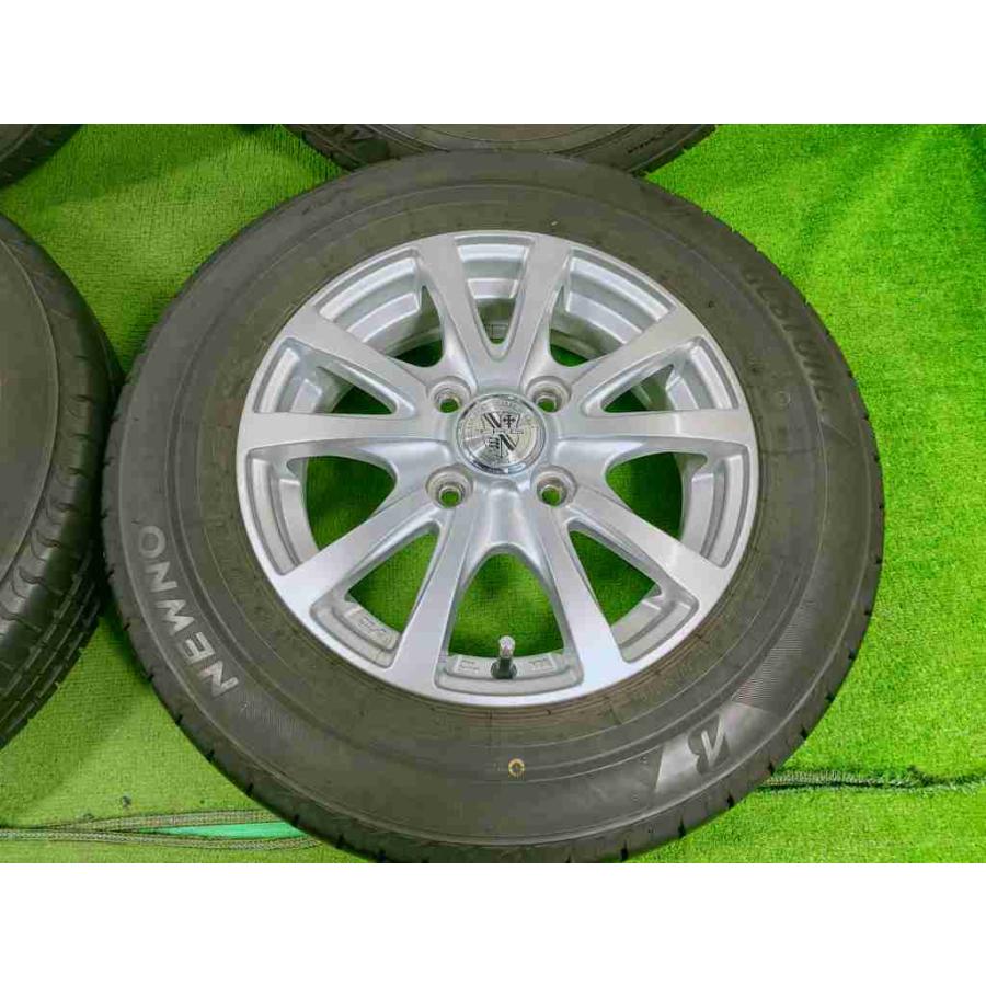 ★T.R.G★NEWNO★145/80R13 75S 13x4.00B +43 4穴 100 中古アルミセット 4本 ノーマル 【宮城発 送料無料】MYG-C16908の画像