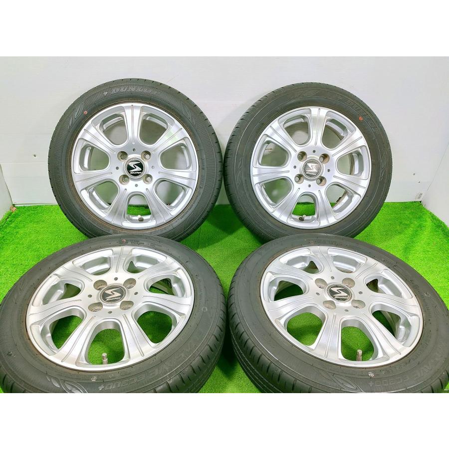 DUNLOP（ダンロップ） 155/65R14 75S 14x4.5J +45 4穴 100☆8.5分山
