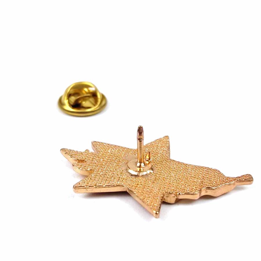 ソ連 ソビエト ピンバッジ 星 葉 レッド ロシア 軍 ミリタリー バッジ