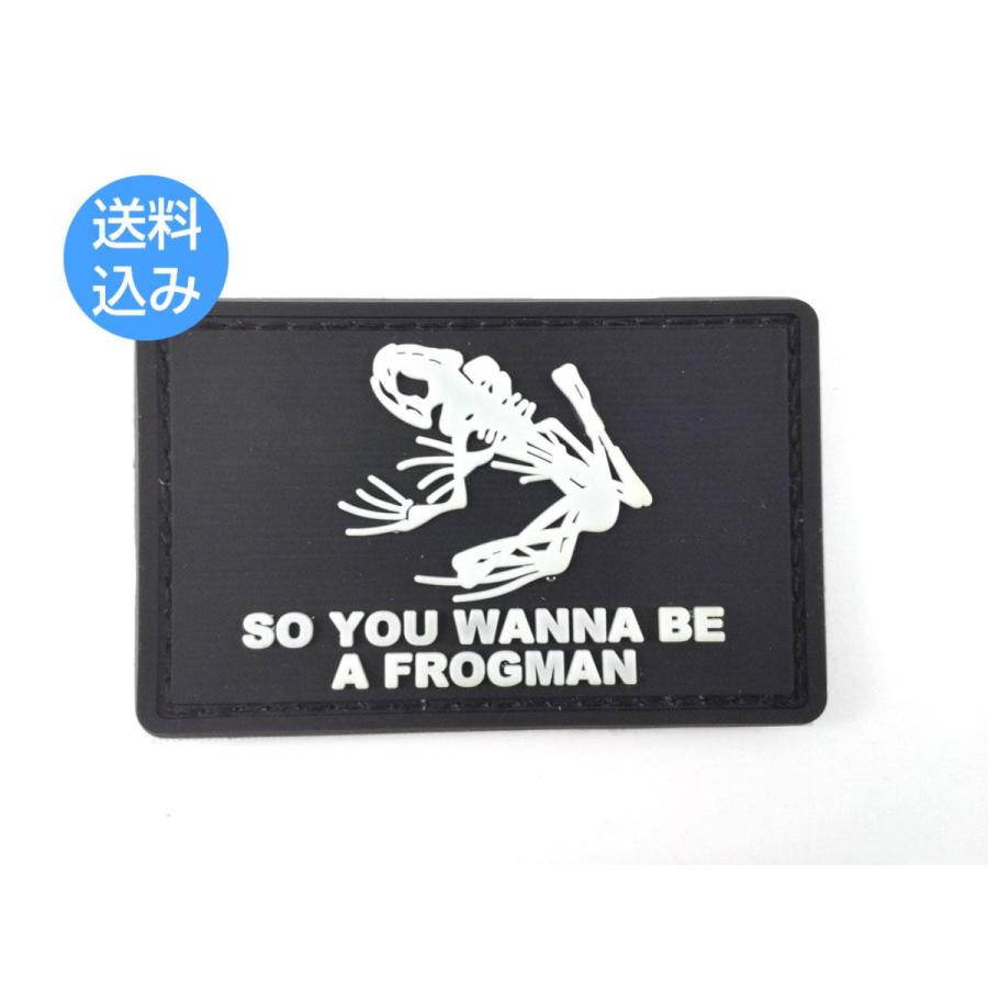 全2色)Navy SEALs フロッグマン シリコン ミリタリー用パッチ
