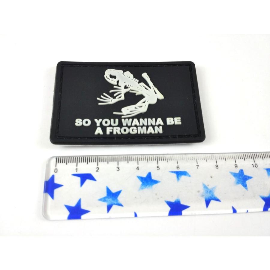 全2色)Navy SEALs フロッグマン シリコン ミリタリー用パッチ