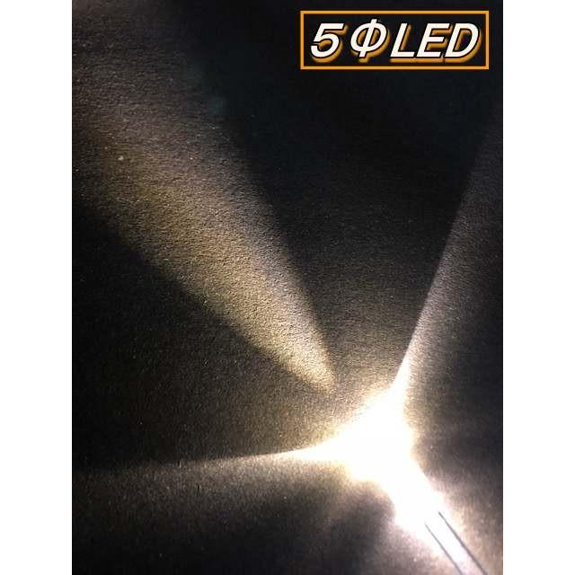 高輝度砲弾型LED ５Φ 電球色 ５本入り |  | 02