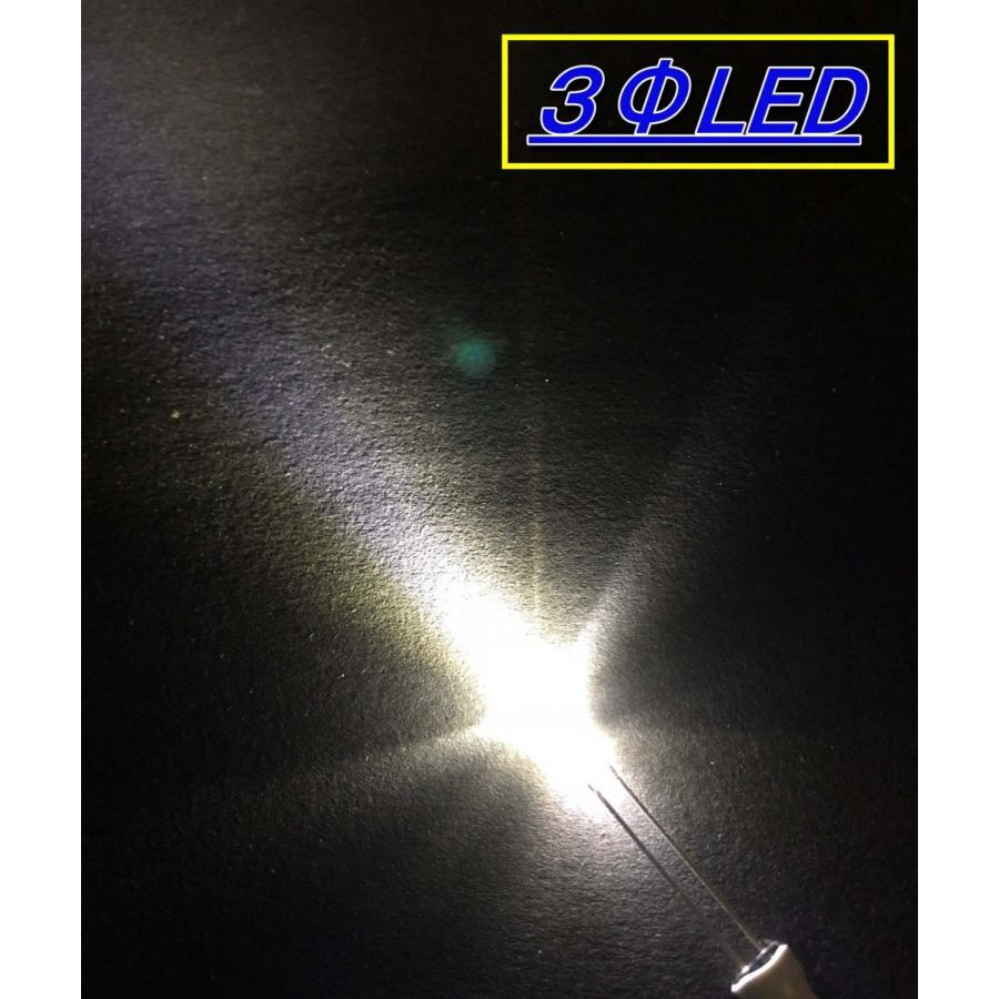 高輝度砲弾型LED ３Φ ３mm 白色 ５本入り |  | 02