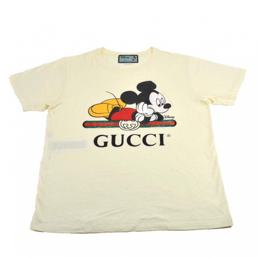 グッチ Gucci 半袖 Tシャツ ディズニー コラボ コットン アイボリー ベージュ サイズxs ミッキーマウス プリント オーバーサイズ トップス 新同品 1 Sunrev 通販 Yahoo ショッピング