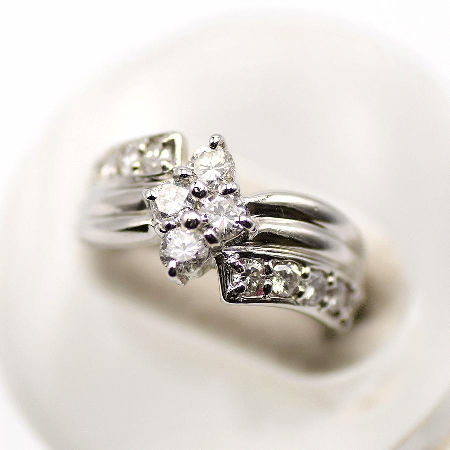 ダイヤモンド デザインリング 1.00ct Pt900 プラチナ 11号サイズ 