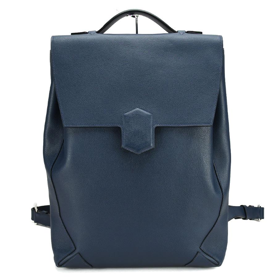 エルメス Hermes フラッシュ Flash バックパック レザー ブルードマルト C刻印 リュックサック デイパック ビジネス 通勤 メンズ 中古 1 ラグジュアリーブランドsunrev 通販 Yahoo ショッピング