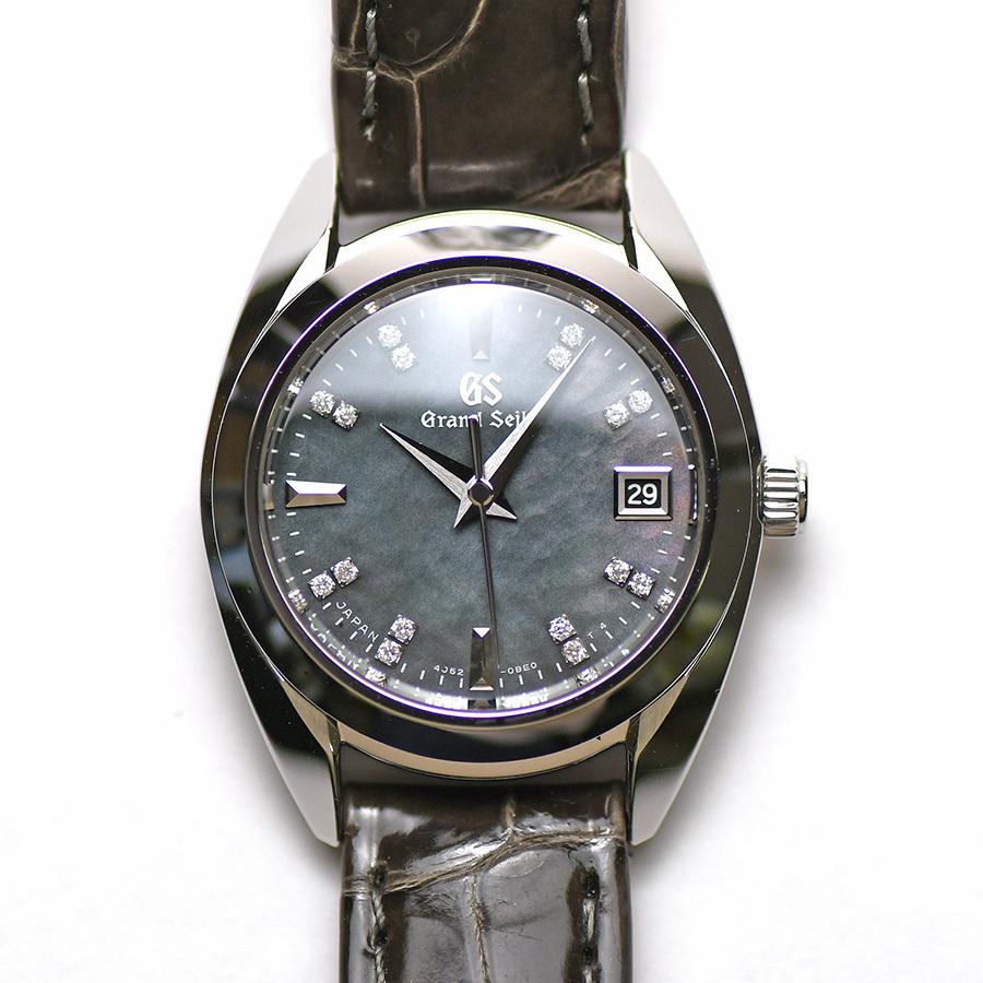 超格安一点 ダイヤ入り白蝶貝ダイヤル 4j52 0ac0 クォーツ Stgf2 エレガンスコレクション グランドセイコー Seiko レディース 中古 腕時計 女性用 レディース腕時計