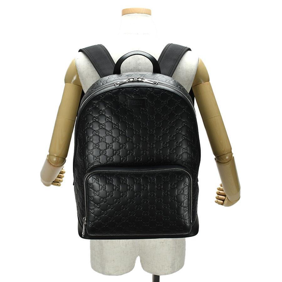 大人気新作 バックパック リュックサック グッチシマ Gucci グッチ レディース 中古 メンズ レザー ブラック 黒 リュックサック デイパック Www Futurefamous Media