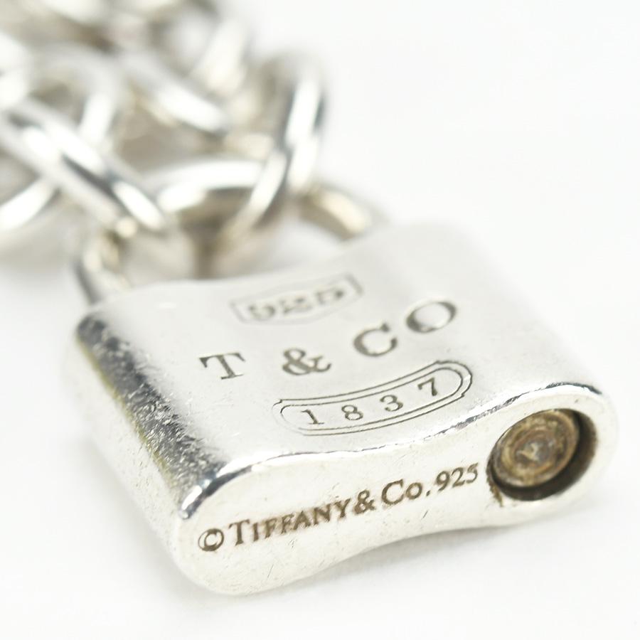 ティファニー TIFFANY&Co. ブレスレット ロックチャーム 1837 SV925 シルバー アクセサリー チェーン 南京錠 パドロック