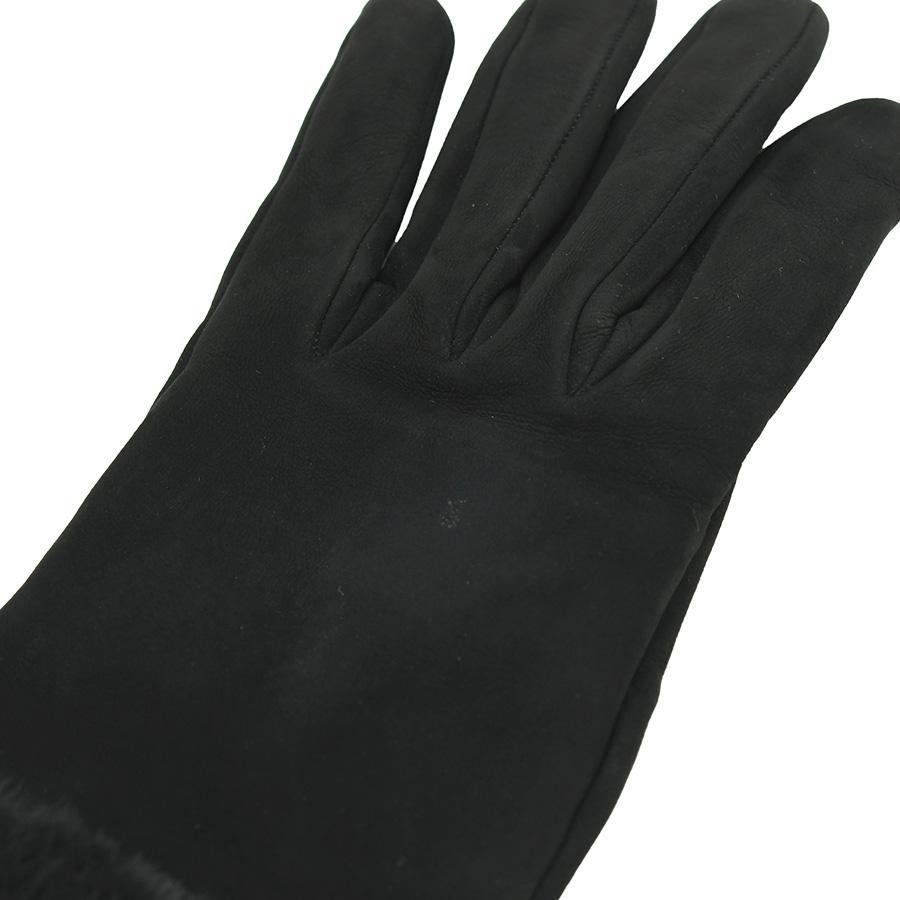 HERMES エルメス 手袋 黒 スエード 楽天市場】HERMES エルメス グローブ 手袋 チャック スエード