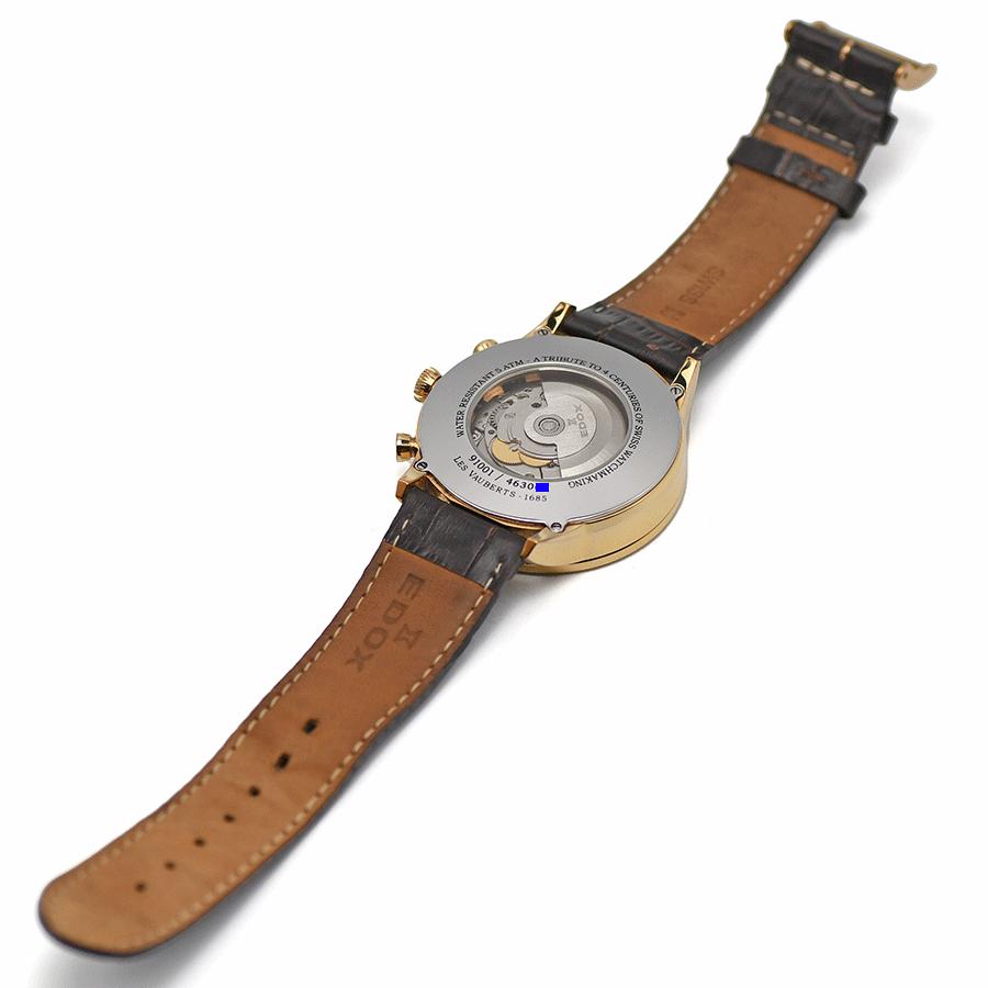 エドックス EDOX レ・ヴォベール クロノグラフ オートマティック 91001
