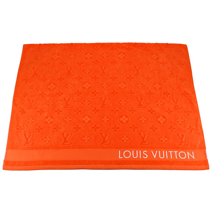 ルイヴィトン LOUIS VUITTON モノグラム ビーチタオル LV バケーション 大判 バスタオル M78457 コットン ポピー