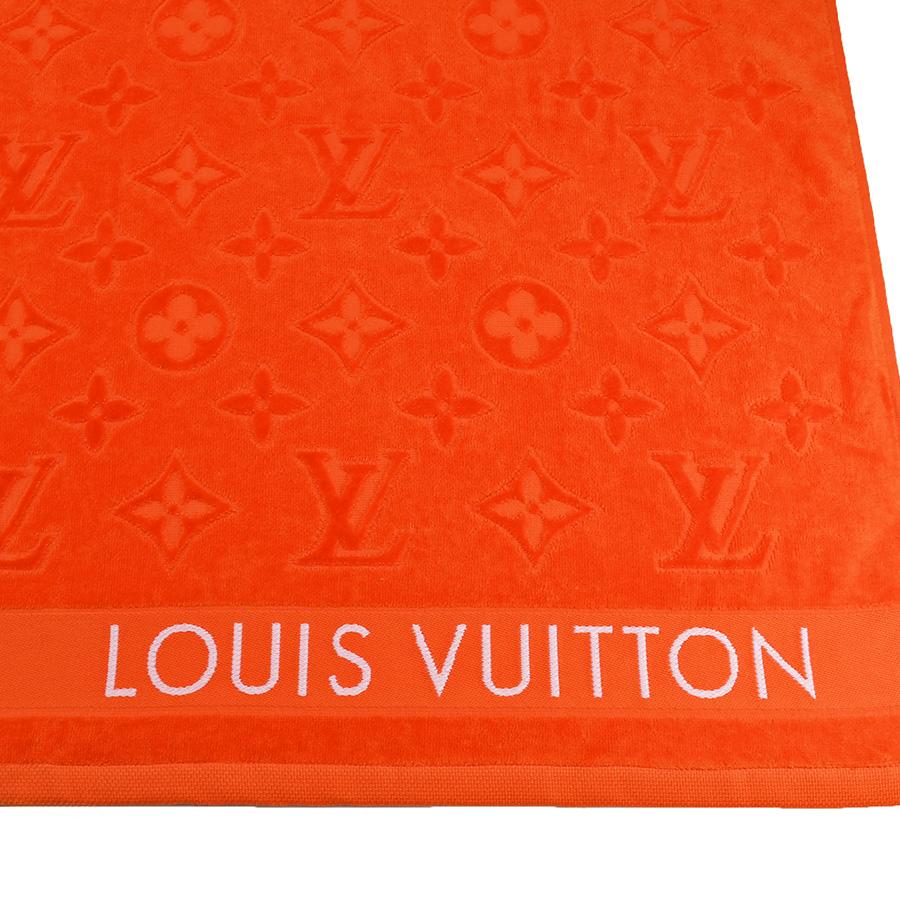 ルイヴィトン LOUIS VUITTON モノグラム ビーチタオル LV バケーション 大判 バスタオル M78457 コットン ポピー
