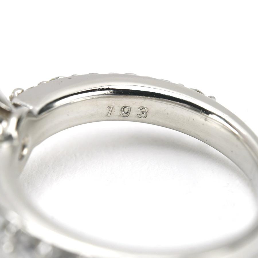 Pt900 ダイヤモンド リング D1.93ct 0.67ct サイズ8号 プラチナ 立爪