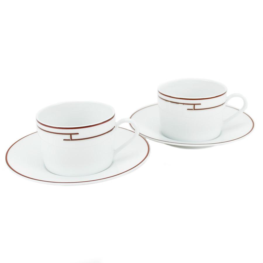 エルメス HERMES Rhythm カップ&ソーサー リズム 2客セット ペア 