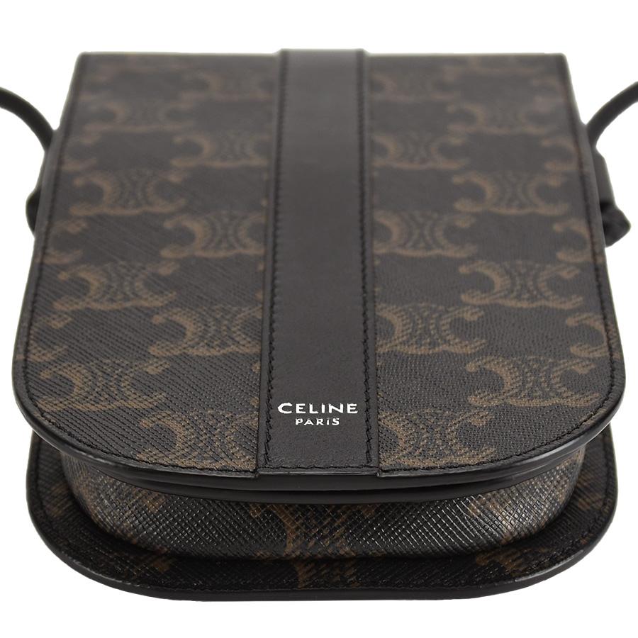 CELINE セリーヌ トリオンフ モバイルポーチ ミニ ショルダーバッグ 