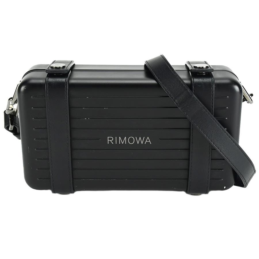 RIMOWA ショルダーバッグ ブラックpersonal リモワ パーソナル RIMOWAリモワPERSONALショルダーバッグアルミニウムブラック