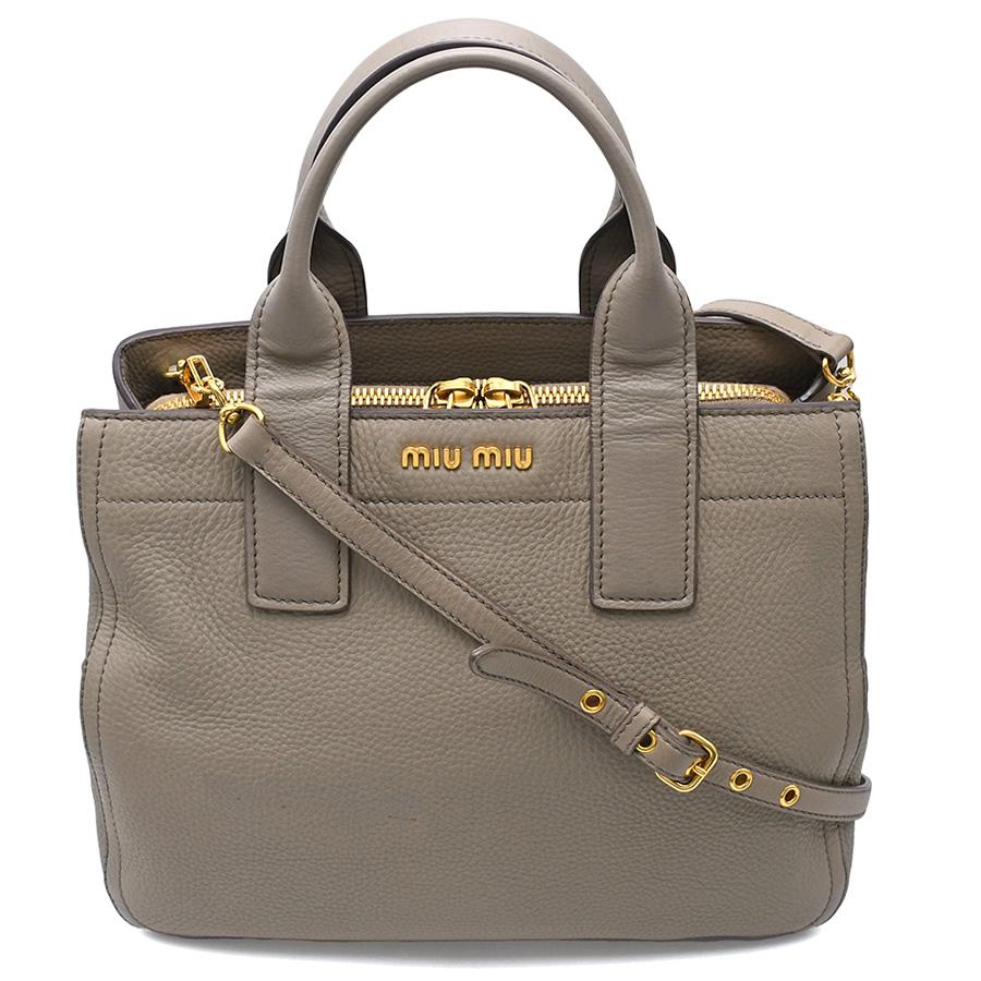 ミュウミュウ MIU MIU 2way ハンドバッグ トートバッグ RN0885 レザー 