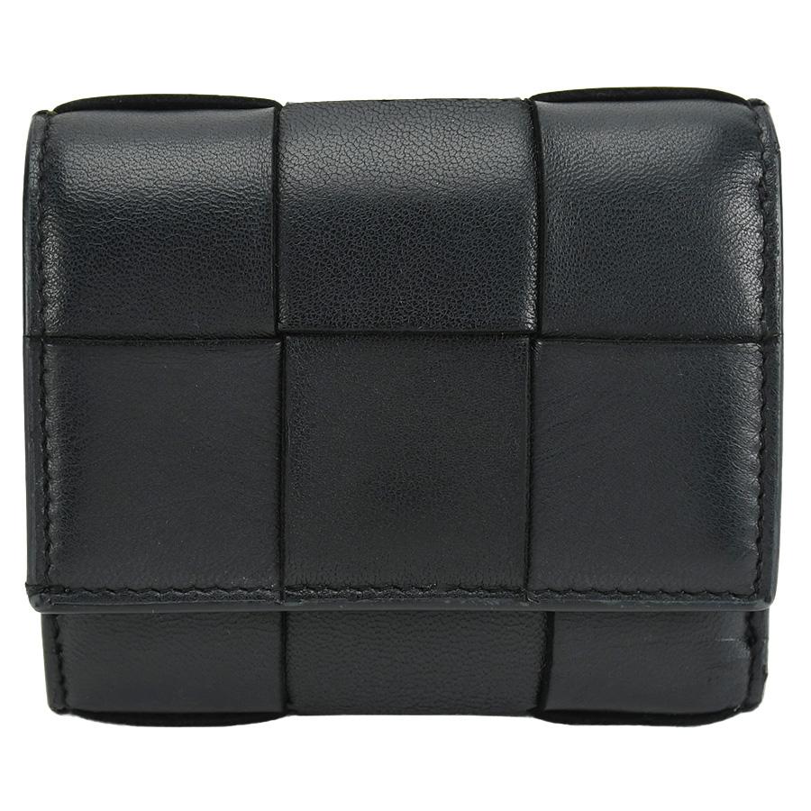 ボッテガヴェネタ BOTTEGA VENETA カセット 三つ折り 財布 マキシ 