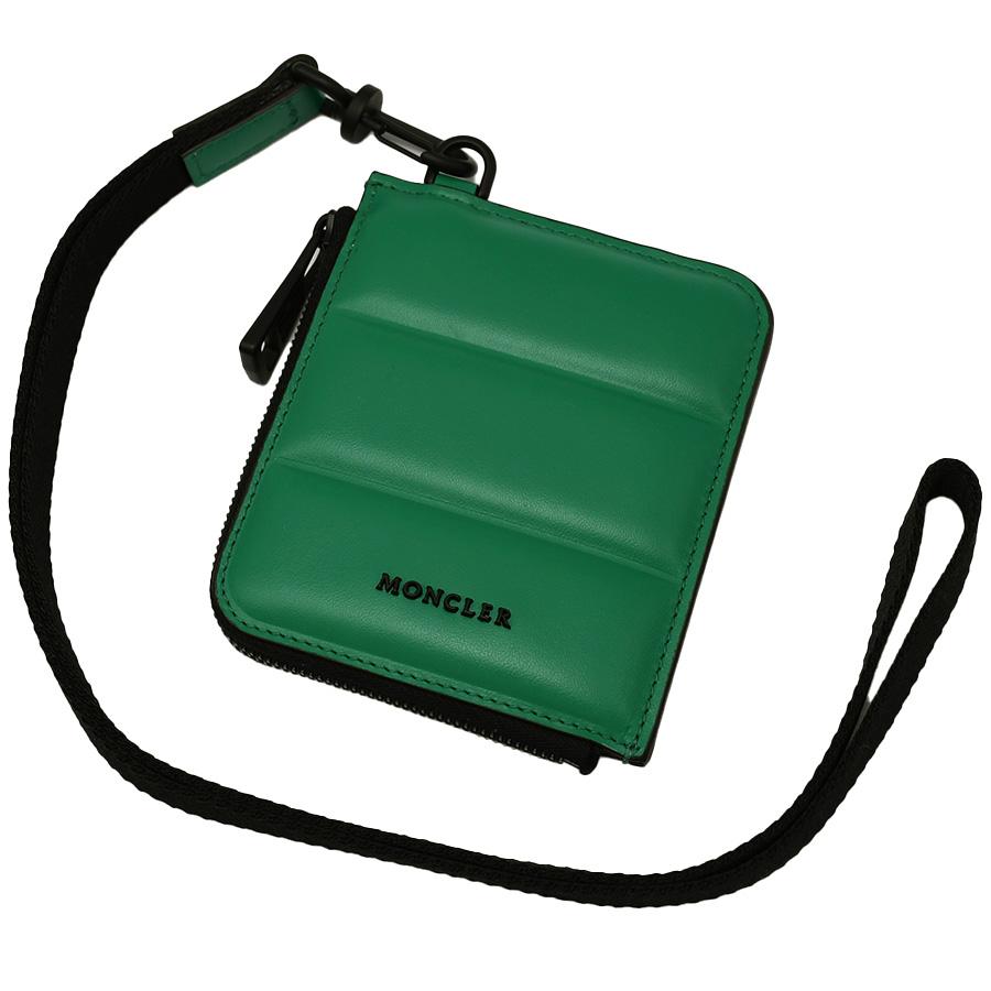 新品未使用】MONCLER スモールウォレット 首掛け モンクレール 緑